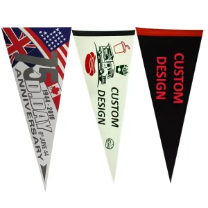 Custom Felt Triangle Pennant Flag Felt Banner Soft Felt Camping Promotional Flags And Banners Festival Felt Pennant Banner