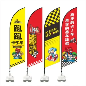 Custom Festival Flags Advertising Waterproof Teardrop Festival Flag Pole Beach Banner Festival Flags