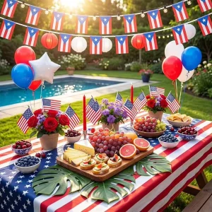 Custom Flag Mini Puerto Rico Hand Waving Flag Puerto Party Decorations Small Polyester Flag for Event Celebration Fan Cheering