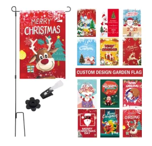 Custom Garden Flags 100% Polyester Digital Printing Rectangle Shape Durable Eco-Friendly Quick-Dry for Sports Games