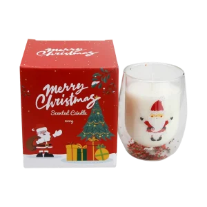 Custom Glass Aroma Therapy Candle Set Perfume Soy Wax Christmas Scented Handmade Candles with Unique Scent