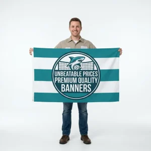 Custom Grand Opening Banners Fade Resistant Full Color Digital Printing for Business Branding Durable Polyester C
