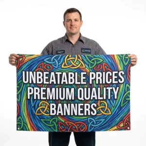 Custom Grand Opening Banners Heavy Duty Polyester for Company Logo Display Single Double Sided Print Fade Resistant Y