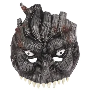 Custom Halloween Mask Foreign Trade Ball Carnival Party PU Foam 3D Tree Spirit Mask Decoration China 22*23cm