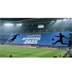 Custom Happy Birthday Giant Polyester Banner for Festival Decoration Customizable Size Color Party Backdrop Christmas Halloween