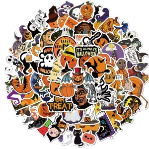 Custom High Quality All Saints’ Day All Hallows’ Day Halloween Festival Ghost Fall Classroom School Decoration Vinyl Stickers