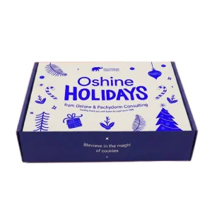 Custom Holiday Gift Box With Rope Handle Corrugated Packaging Box Luxury Foil Stamping Paper Gift Packaging Manufacturer OEM ODM