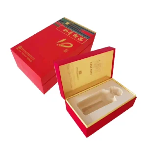 Custom Holiday Gift LIDS and Bottom Satin lined Packaging Red Carton Boutique Boxes