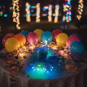 Custom IP44 Indoor Outdoor LED String Lights Remote Control Dimmable Fairy Tree Decorations for Christmas Plug in 10.8M
