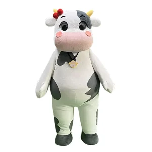 Custom Inflatable Milk Cow Mascot Costume Cosplay Outfit Advertising for Adult Christmas Promotion Carnival