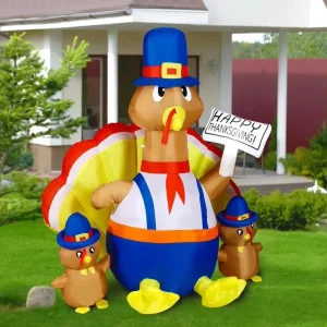 Custom Inflatable Thanksgiving Turkey Model Blow Up Thanksgiving Yard Outdoor Shopping Mall Decoration