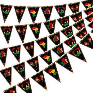 Custom June Festival Theme Party Decorations Birthday Party Wedding Decorations Triangle Banners Flags