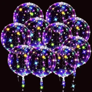 Custom LED Bobo Balloon 3M 30PCS LED Lights Wedding Halloween Christmas Party Decorations LED Bobo Balloon