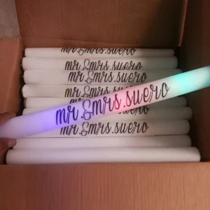 Custom LED Foam Stick EPE Cheer Baton Wand for Sporting Events Raves Concerts Wedding Part New Year Holiday Gifts Glow Sticks
