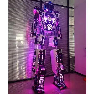 Custom LED Robot Suit Halloween Festival Glowing Performance Adult Wear Set for Wedding Carnival Party Costumes