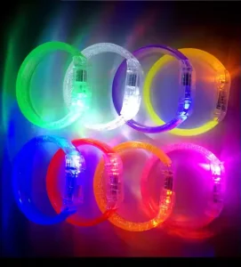 Custom LOGO LED Bracelet Light up Toys New Year Eve Birthday Party Supplies Flashing LED Wristbands