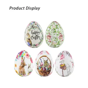 Custom Large Easter Egg Decoration Colorful Standing Toys for Party & Home Holiday Supplies