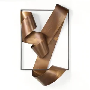 Custom Large Sizes Modern Minimalist Handmade Cast Iron Wall Art Sculpture Abstract 3D Hanging Home Decor