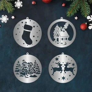 Custom Laser-Cut Stainless Steel Sculpture Ornament Irregular Shape Custom Design Anniversary Theme Decorative Wall Hanging