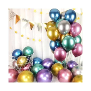 Custom Latex Factory Metal Party Chrome Glossy Balloon Decoration Thick Glossy Party 12 Inch Chrome Balloon