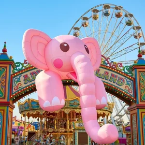 Custom Light Up Inflatable Cartoon Animal Mascot Personalized Character Model for Mall Art Decoration