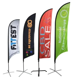 Custom Logo Beach Flags High Quality Sail Flag Promotional Flags Banners