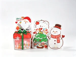 Custom Logo Clear Plastic Candy Packaging Bag Heat Seal Holiday Sweet Pouch Food Grade for Party Festival