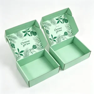 Custom Logo Merry Christmas Paper Packaging Box with Handle Santa Gift Box New Year Chocolate Candy Party Favor Box