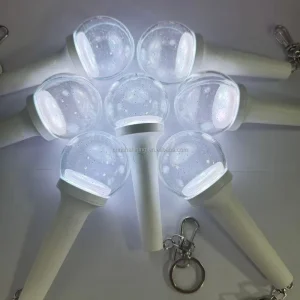 Custom Logo Mini Glow Stick Keyring for Party Concert Bean Love Decorations Promotional Gift