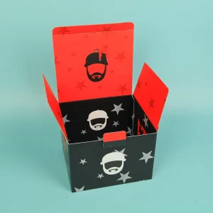 Custom Logo Printed Eco Friendly Recyclable Corrugated Hat Clothing Packing Regular Slotted Carton Box Clasp Bottom Paper