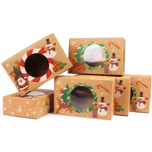 Custom Logo Unique Christmas Decoration Gift Boxes Christmas Box Packaging