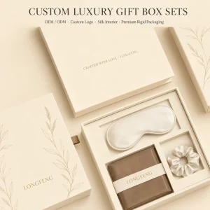 Custom Luxury Paper Bag Gift Box Set Two Piece Christmas Home Care Cookie Candy Packaging Color Box for Holiday Gift