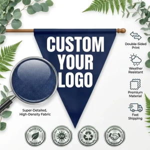 Custom Made Flag Banner Factory Direct Knitted Polyester 3×5 Outdoor Price for Store Free Design Popular Y