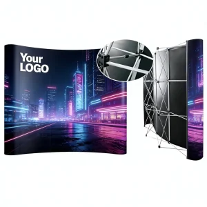 Custom Magnetic Pop Up Banner Stand Heavy Duty Frame 19.5kg For Brand Promotion