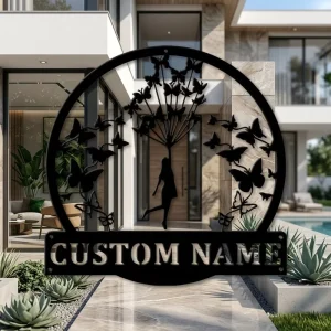 Custom Metal Signage Plaque with Stainless Steel High Definition Finish for Outdoor Garden Decor