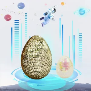 Custom Modern Cute Easter Christmas Sequin Plastic Eggs Hanging Ornament Festive Party Craft Gift Decorations Factory Price