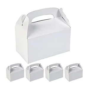 Custom Multi-Color Kids Birthday Gift Packaging Handle Wedding Party Favor Gable Treat Candy Boxes
