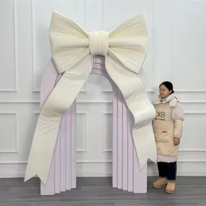 Custom Other Decorative Flowers Big Bow Hanging Wedding Graduation Mother’s Day Gift Decoration Party Props Silk Eco Friendly