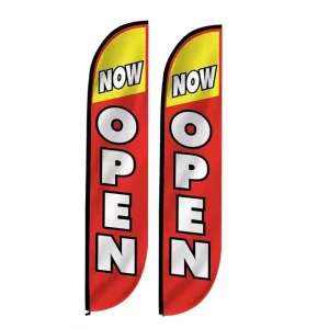 Custom Outdoor Aluminum Flagpole Metal Feather Flutter Advertising Kit for Event Promotion