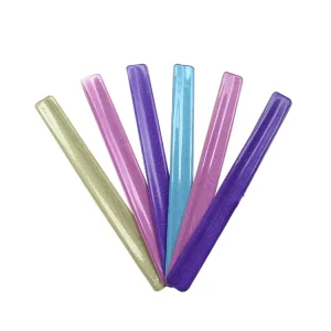Custom PVC Ruler Slap Bands Colorful Reflective Slap Band for Party Decoration