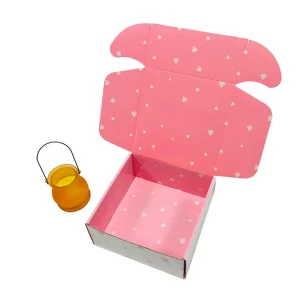 Custom Packaging Boxes Corrugated Embossed Holiday Gift Paper Box for Festive Packing and Retail Display Use