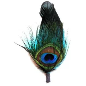 Custom Peacock Hat Feather Trim Lapel Hat Pin for DIY Craft Men Cowboy Fedora Hat Costume Millinery Hair Accessory