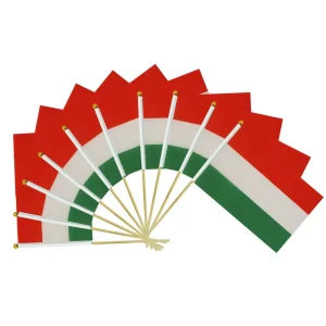 Custom Personalized Hungary Hand Flag 5×8 Inch 70th Anniversary Revolution Parade National Day Events Anniversary Flag
