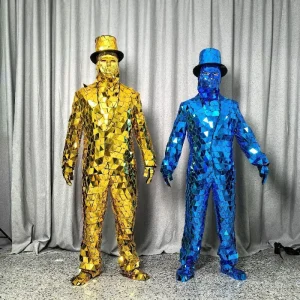 Custom Plastic Acrylic LED Lights Costume for Stage Performance Disco Party Christmas Birthday New Year Adults