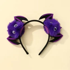 Custom Plush Animal Ear Hair Hoop Cute Cartoon Cosplay Costume Party Accessories Halloween Purple Owl Hairband