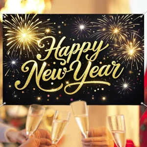 Custom Polyester Banner Lightweight Washable Reusable UV Print Waterproof Portable Eco-friendly Custom Color for Holiday Party
