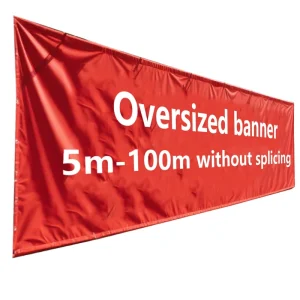 Custom Polyester Banner for Outdoor Advertising UV Resistant Waterproof
