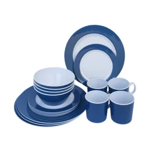 Custom Print Colorful Design Plastic Dinnerware Set Melamine Plates Set Dinnerware