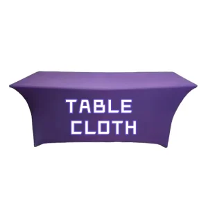 Custom Print Promotional Brand Business Tablecloth logo Trade Show 4ft 6ft 8ft Table Cover Throw Runner Waterproof Table Cloth