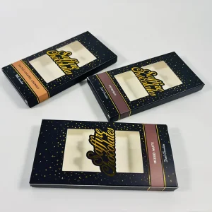 Custom Printed Artistic Trendy Holiday Food Grade Paper Packaging Boxes Recyclable Cardboard Gift Boxes for Chocolate Candy Gifts